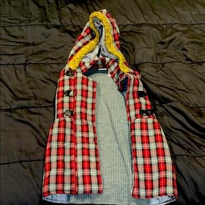 vest with hoodie